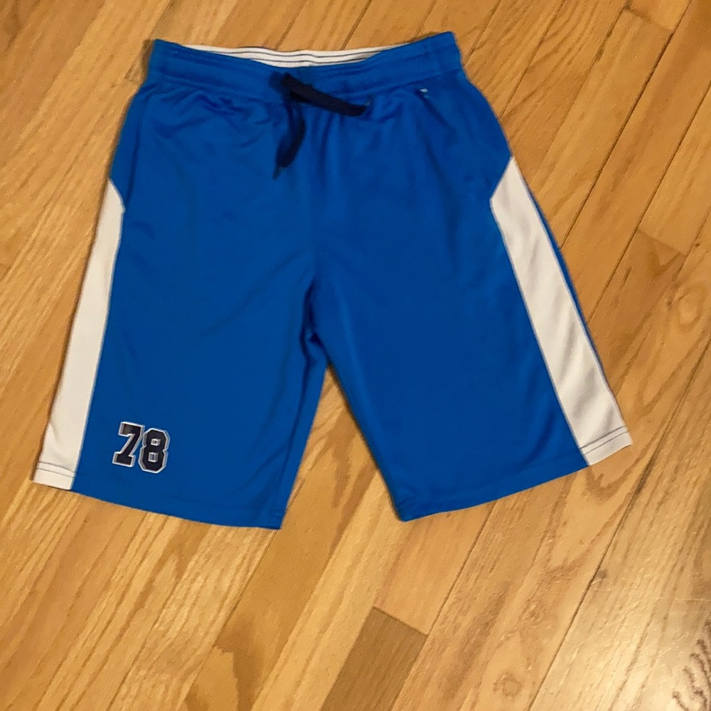 Boys shorts 10-12 blue white